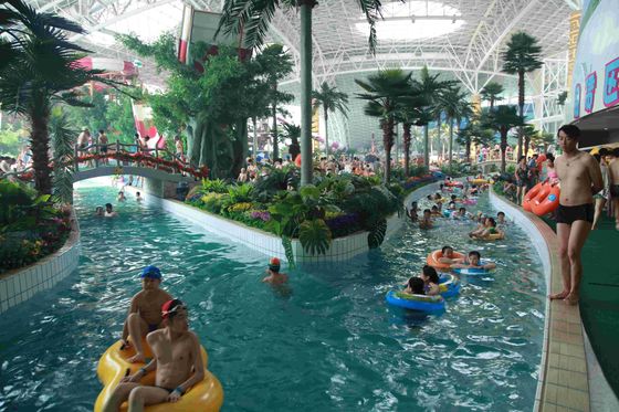 O rio preguiçoso do grande parque forte da água/galvanizou o apoio do aço carbono