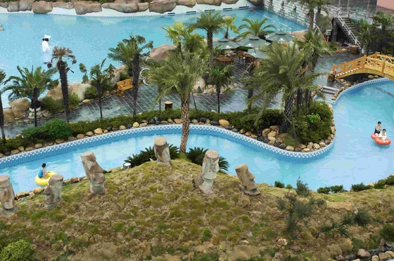 Parque preguiçoso da água do rio do equipamento da piscina para o parque gigante da água uma garantia do ano