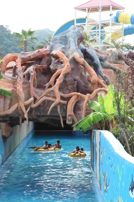O divertimento preguiçoso personalizado/fibra de vidro do parque da água do rio do grande parque da água desliza