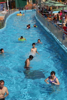 Equipamento comercial do parque da água da piscina preguiçosa gigante para a família