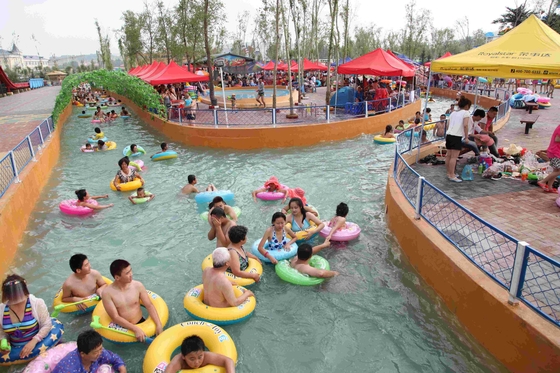 Equipamento comercial do parque da água da piscina preguiçosa gigante para a família
