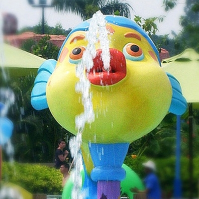 Parque da água do jogo do Aqua de Sprayground da água, equipamento dado forma desenhos animados do parque do pulverizador do macaco