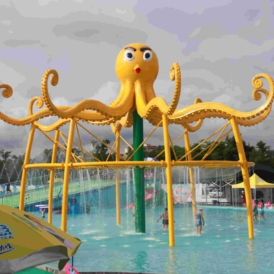 Equipamento do parque do pulverizador da baleia do entretenimento das crianças/adultos para a profundidade de água de 0,3 - de 0.6m para o parque da água