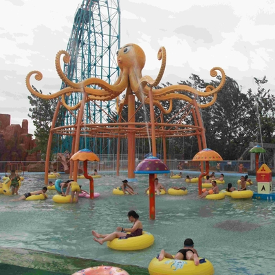 Equipamento do parque do pulverizador da baleia do entretenimento das crianças/adultos para a profundidade de água de 0,3 - de 0.6m para o parque da água