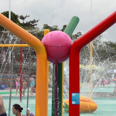 Equipamento do parque do pulverizador do OEM, água Spraygrounds do jogo do Aqua do pulverizador do bastão da fibra de vidro para o parque da água das crianças