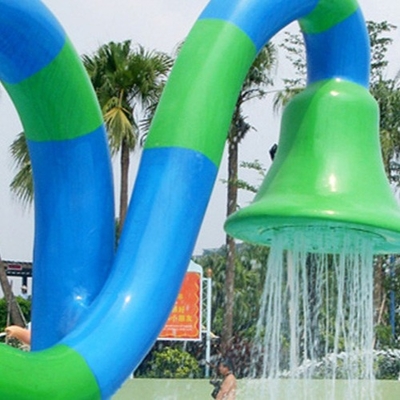 Equipamento personalizado do parque do pulverizador da flor da fibra de vidro, jogo da água do entretenimento da família