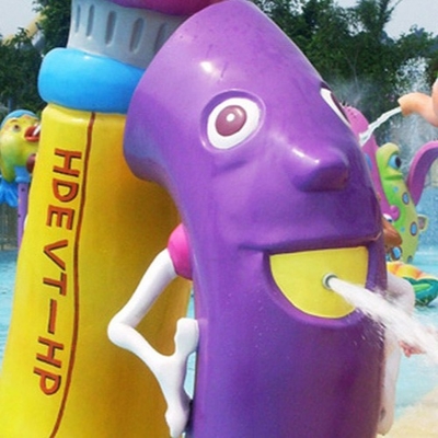 Equipamento personalizado do parque do pulverizador da flor da fibra de vidro, jogo da água do entretenimento da família
