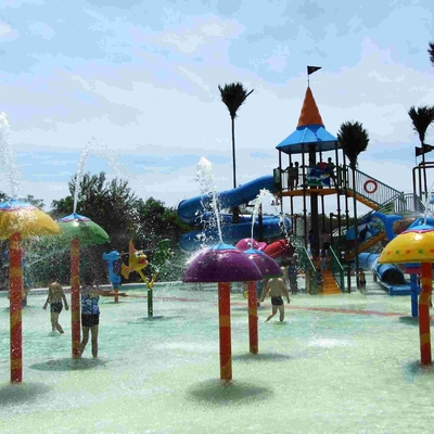 Jogo do Aqua do grupo do cogumelo do pulverizador, equipamento do parque da água do pulverizador personalizado