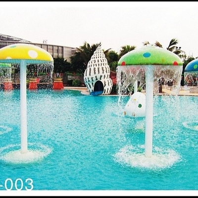 Fibra de vidro personalizada, equipamento do parque do Aqua do cogumelo do pulverizador do PVC para 3 - 5 pessoas