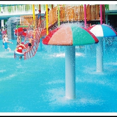 Fibra de vidro personalizada, equipamento do parque do Aqua do cogumelo do pulverizador do PVC para 3 - 5 pessoas
