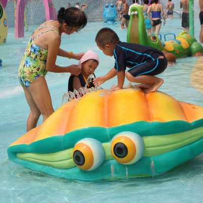 Jogo do Aqua de Shell do pulverizador do equipamento do campo de jogos da água da fibra de vidro para o parque de diversões