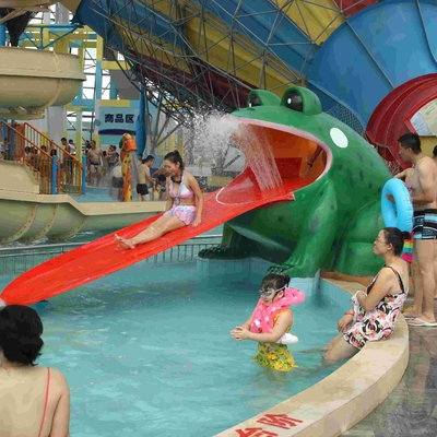 A rã deu forma às corrediças da associação de água, jogos do jogo da água da corrediça da fibra de vidro do parque do Aqua para o parque da água