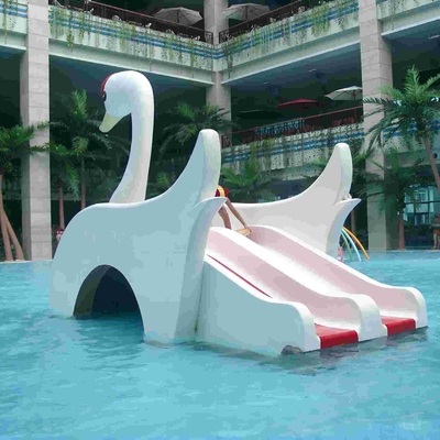 A cisne pequena do equipamento do parque da água caçoa a corrediça de água, corrediças da associação de água da fibra de vidro para crianças