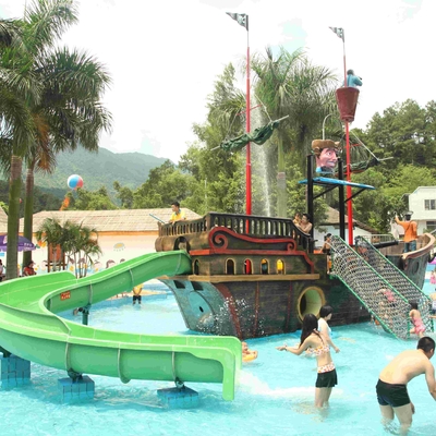 O equipamento do parque da água do jogo do Aqua da fibra de vidro, navio de pirata caçoa corrediças de água
