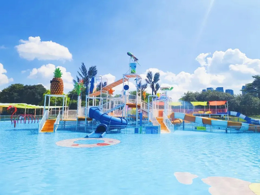 Estudo de viabilidade do parque aquático do elefante Parque aquático para crianças Equipamento de jogos aquáticos para salpicar água
