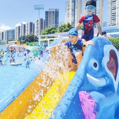 Estudo de viabilidade do parque aquático do elefante Parque aquático para crianças Equipamento de jogos aquáticos para salpicar água