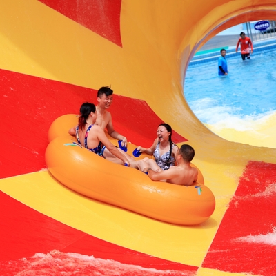 Enormes escorregadeiras de fibra de vidro para piscinas Vison Equipamento de parques aquáticos
