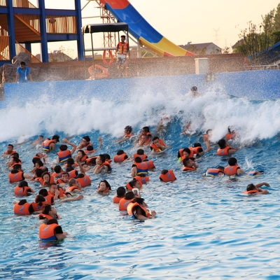 Waterfun Big Surfing Tsunami Ocean Water Wave Pool With Waves Park Vacuum 3 Meters High