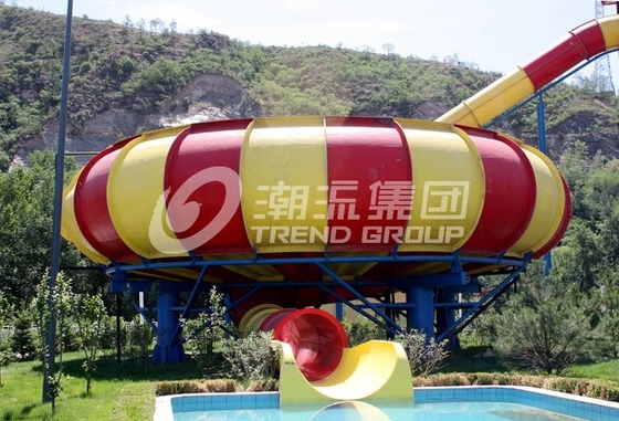 corrediças de água gigantes do espaço das corrediças de água da fibra de vidro do parque do Aqua do divertimento da plataforma de 16m