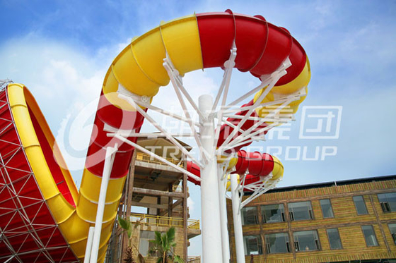 Altura super personalizada da plataforma das corrediças de água 14.6m da fibra de vidro do furacão para o parque temático da água