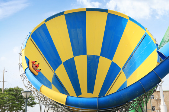 Altura super personalizada da plataforma das corrediças de água 14.6m da fibra de vidro do furacão para o parque temático da água