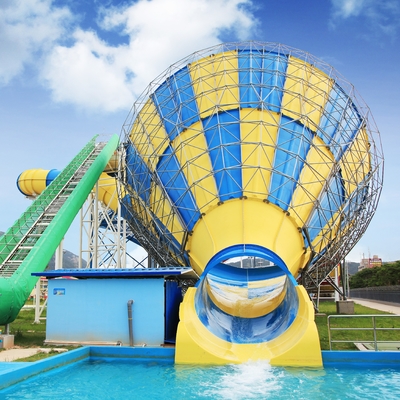 Altura super personalizada da plataforma das corrediças de água 14.6m da fibra de vidro do furacão para o parque temático da água