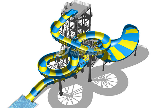 Plataforma mágica 20m das corrediças de água da fibra de vidro da cobertura do voo para o projeto do parque temático