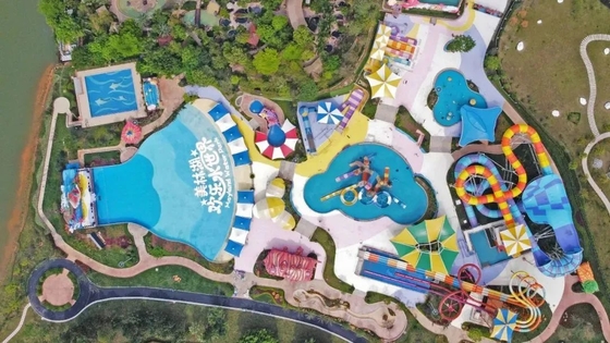 A melhor corrediça da Multi-trilha do preço do parque da água do tema do divertimento/corrediça de água