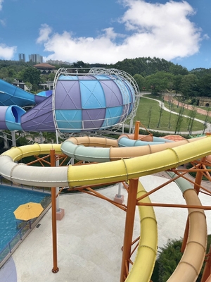 Equipamento industrial do parque temático das corrediças de água da fibra de vidro, Flatform personalizado e comprimento