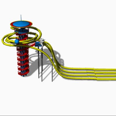 A corrediça de água plástica adulta comercial do produto/fibra de vidro do waterpark do combinantion desliza