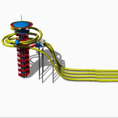 A corrediça de água plástica adulta comercial do produto/fibra de vidro do waterpark do combinantion desliza