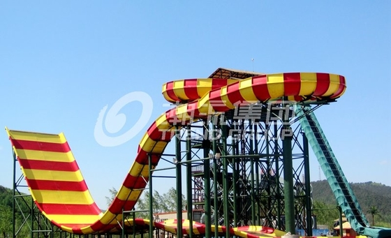 Corrediças de água feitas sob encomenda de Funnuy, corrediça do Aqua do Bumerangue do parque de diversões para 2 pessoas do divertimento da família