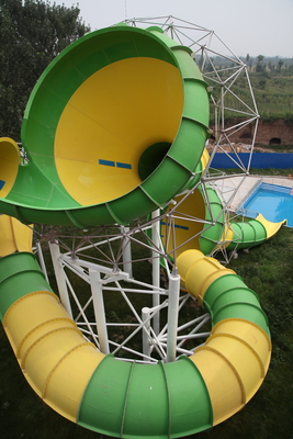 Cavaleiros engraçados da capacidade 480 do vale da birra da altura 16m das corrediças de água da fibra de vidro/h para o parque da água
