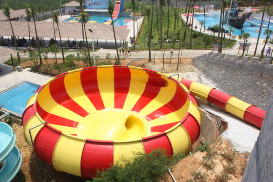 Molhe corrediças de água da fibra de vidro do equipamento do campo de jogos/corrediça água do Super Bowl para o parque temático