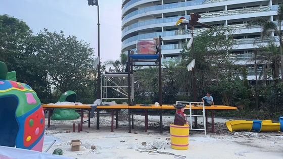 Fibra de vidro customizada Vison Parques aquáticos de barcos Fábrica de equipamentos para parques de patins