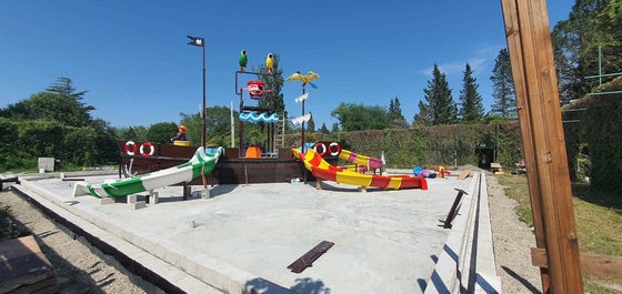 Fibra de vidro customizada Vison Parques aquáticos de barcos Fábrica de equipamentos para parques de patins