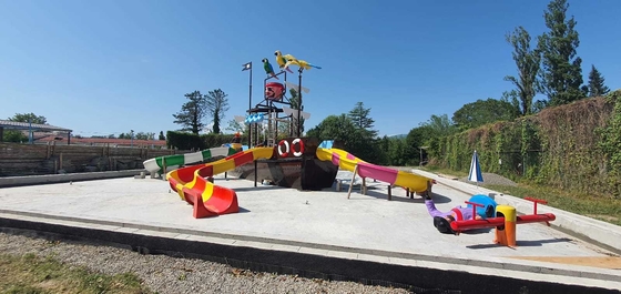Fibra de vidro customizada Vison Parques aquáticos de barcos Fábrica de equipamentos para parques de patins