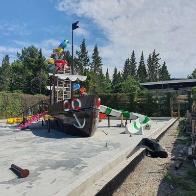 Fibra de vidro customizada Vison Parques aquáticos de barcos Fábrica de equipamentos para parques de patins