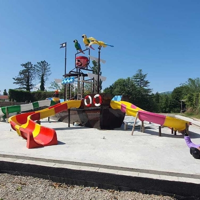 Fibra de vidro customizada Vison Parques aquáticos de barcos Fábrica de equipamentos para parques de patins