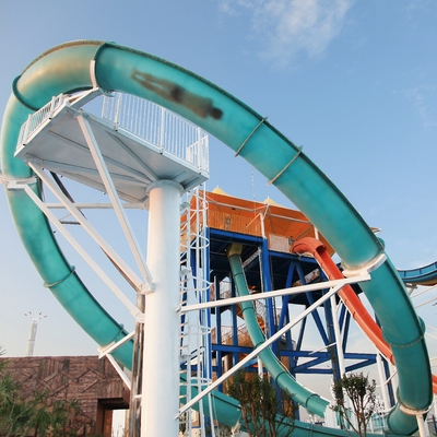Vison Aqua Loop Slide de água de fibra de vidro 16m Altura da plataforma