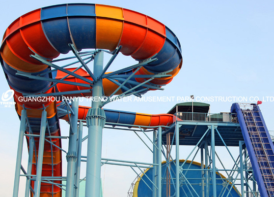 Resina gigante de Ashland das corrediças de água da fibra de vidro do Bumerangue/DSM, altura da plataforma de 18.75m