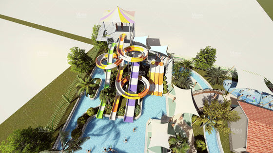 Design Conceitual Seguro e Personalizado de Parque Aquático para Resort Hoteleiro
