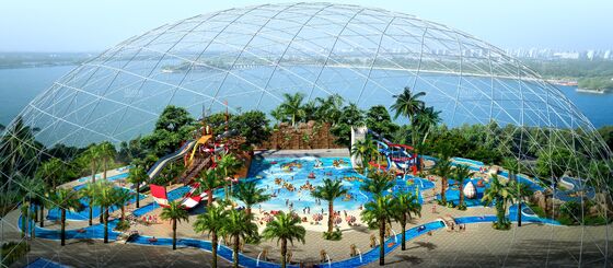 Customized indoor water park with Shopping mall