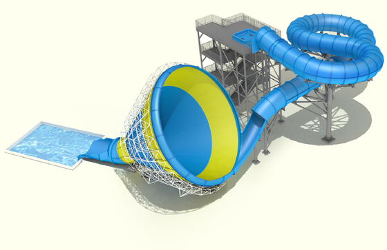 Tobogã Médio Tornado | Fabricante de Equipamentos para Parques Aquáticos HT-45 Desde 1994