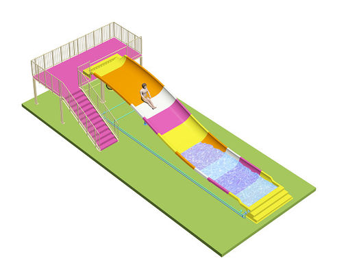 Tobogã de Fibra de Vidro para Parque Aquático com Instalação Rápida e Comprimento Personalizado