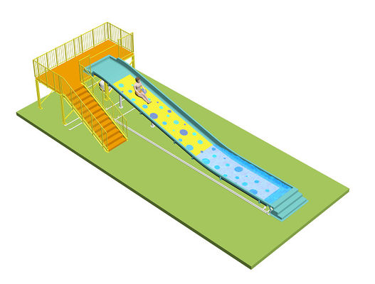 Deslizamento infantil, deslizamento largo, deslizamentos aquáticos para o parque aquático Material de fibra de vidro