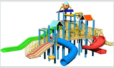 Sistema do campo de jogos da água das crianças da fibra de vidro do OEM, equipamento do jogo de piscina