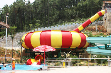 Corrediças de água da fibra de vidro do parque do Aqua, Super Bowl de Waterpark da altura de 19m para o parque da água