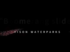 Deslizes aquáticos personalizados ao ar livre, parque de diversões Boomerang Deslizes aquáticos para 2 pessoas