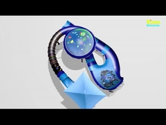 Deslizamento de água de fibra de vidro para adultos Galvanizado Estrutura de aço carbono King Cobra Deslizamento para parque aquático